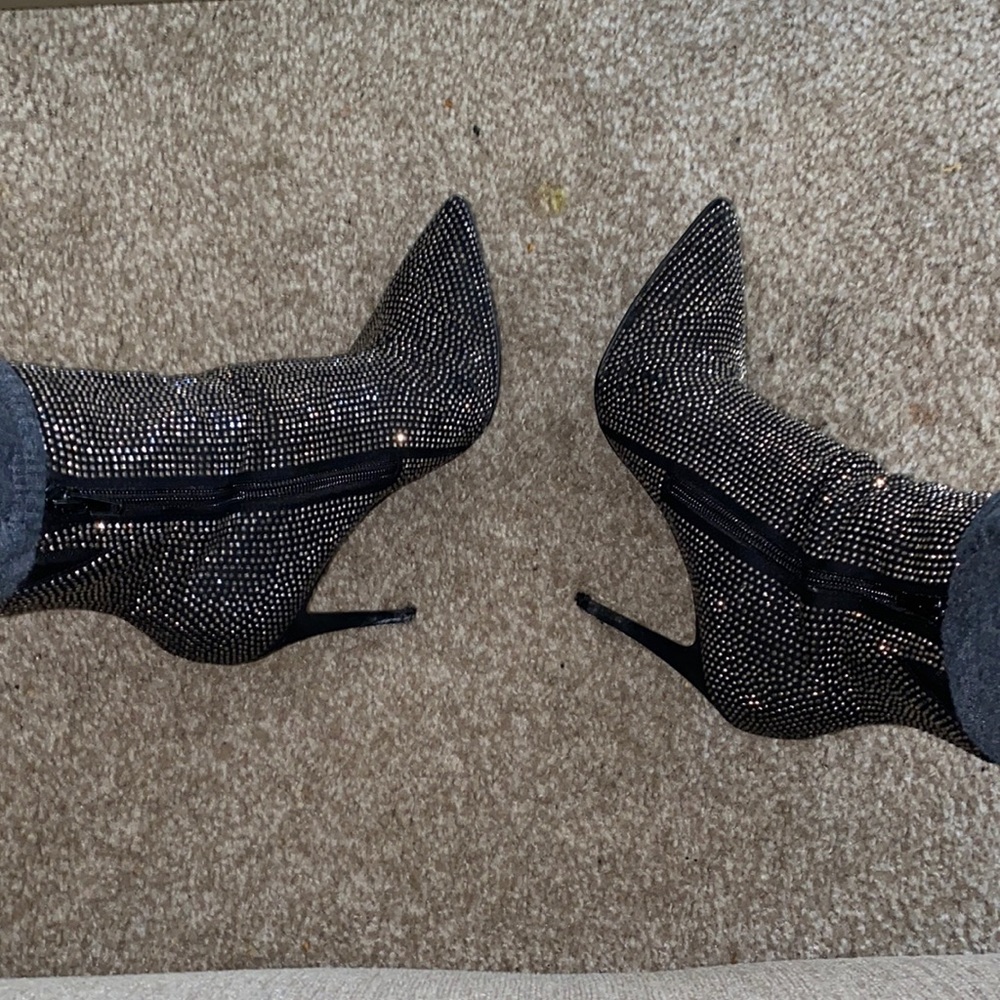 Aldo sparkly diamond crystal booties